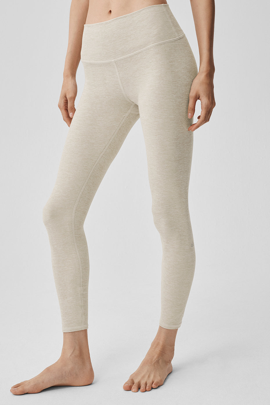 Alosoft High-Waist 7/8 Highlight Legging - Oatmeal Heather — photo 4