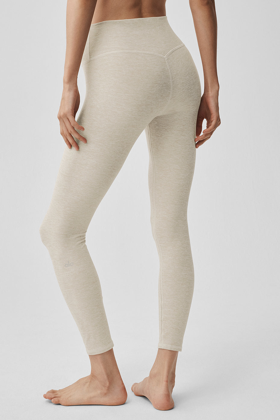 Alosoft High-Waist 7/8 Highlight Legging - Oatmeal Heather — photo 2