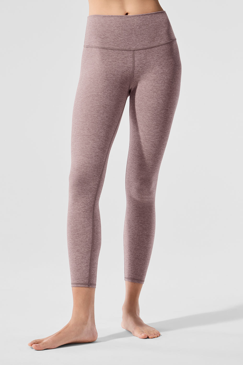 Alosoft High-Waist 7/8 Highlight Legging - Dark Pink Quartz Heather — photo 1