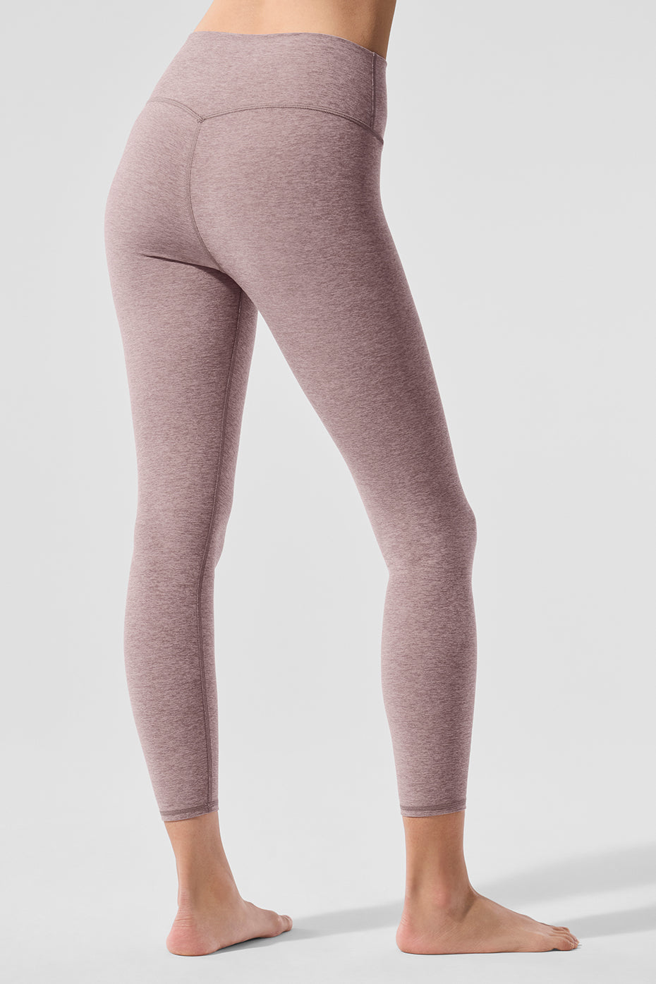Alosoft High-Waist 7/8 Highlight Legging - Dark Pink Quartz Heather — photo 2