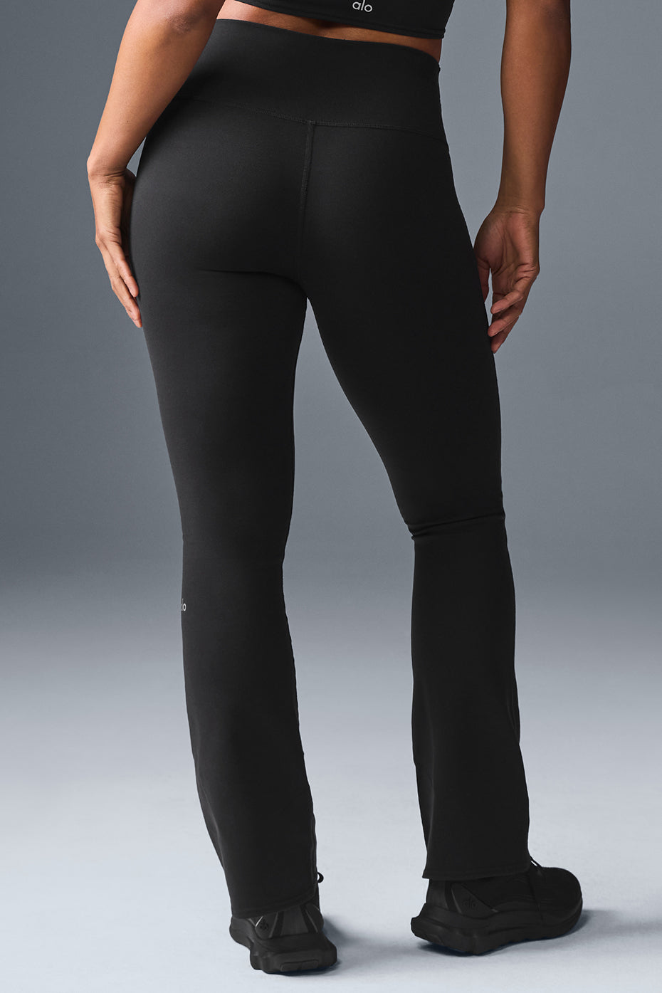 Airbrush High-Waist Bootcut Legging - Black — photo 2