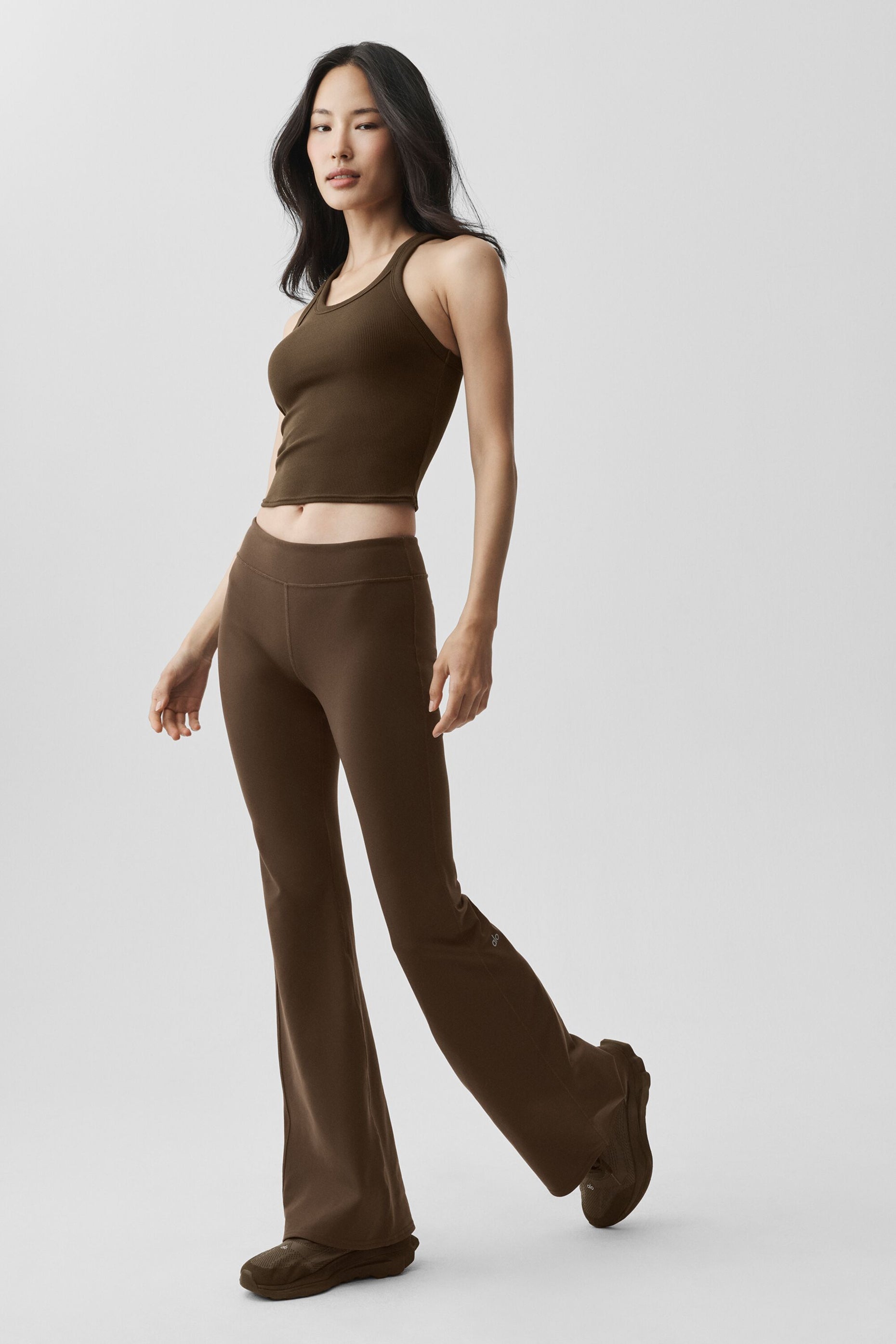 Airbrush Low-Rise Bootcut Legging - Espresso — photo 5