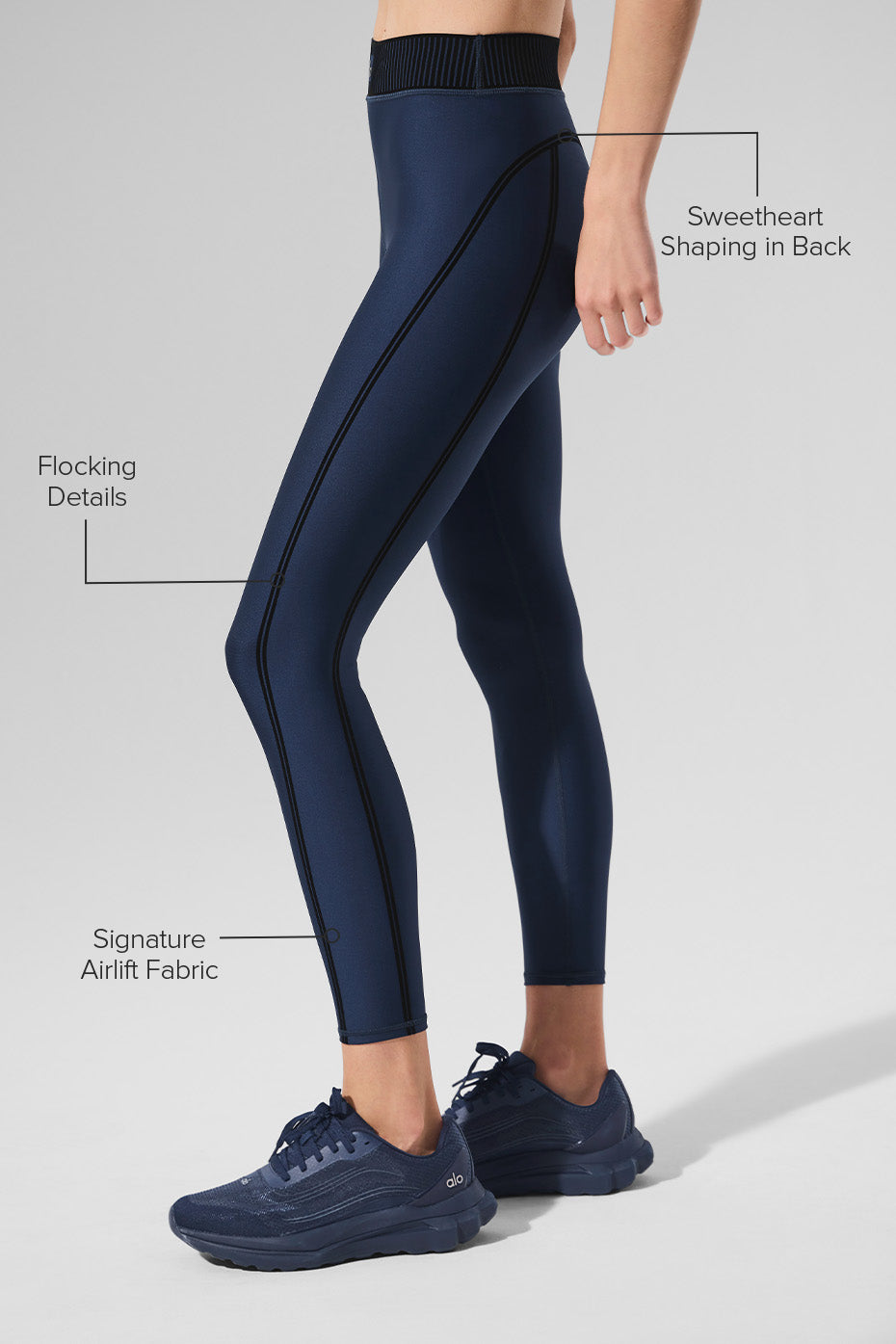 Airlift High-Waist 7/8 Line Up Legging - Navy — photo 2
