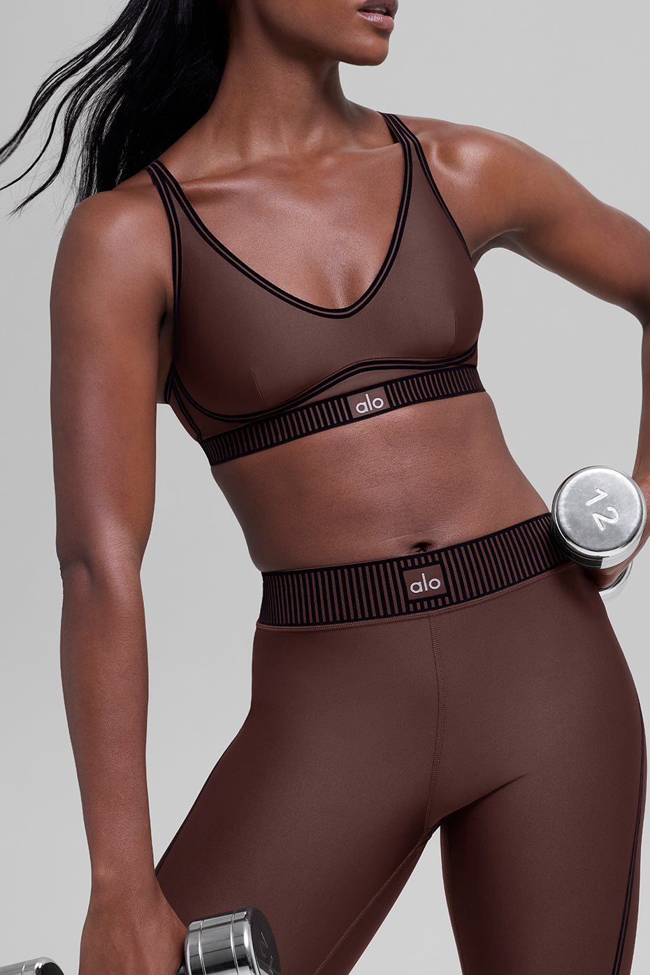 Airlift High-Waist 7/8 Line Up Legging - Brownstone — photo 3