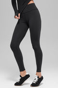 Airbrush Winter Warm High-Waist Nocturne Legging - Black — photo 1