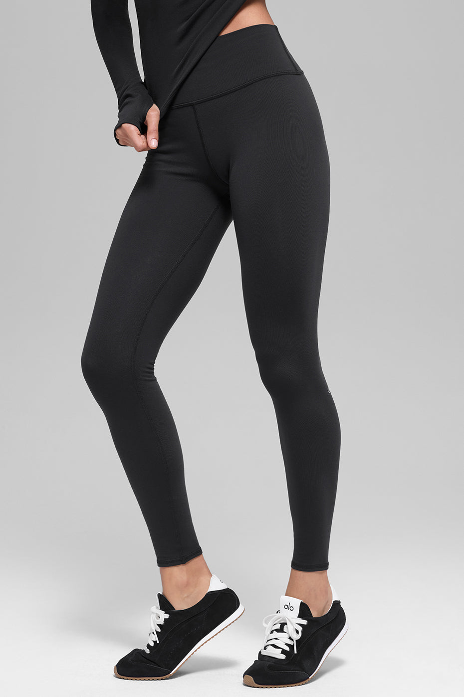 Airbrush Winter Warm High-Waist Nocturne Legging - Black — photo 1