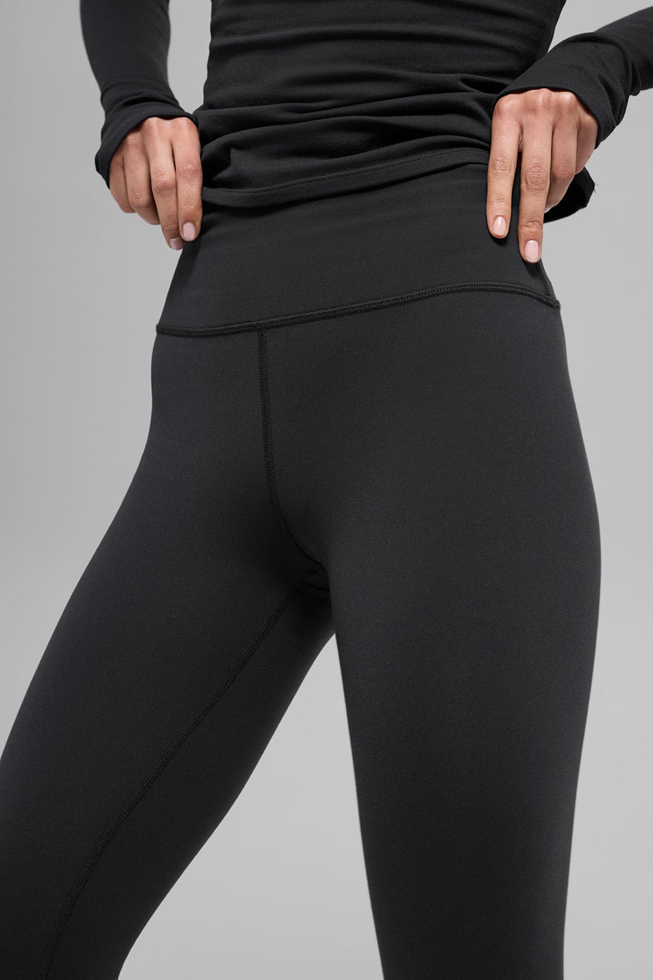 Airbrush Winter Warm High-Waist Nocturne Legging - Black — photo 2