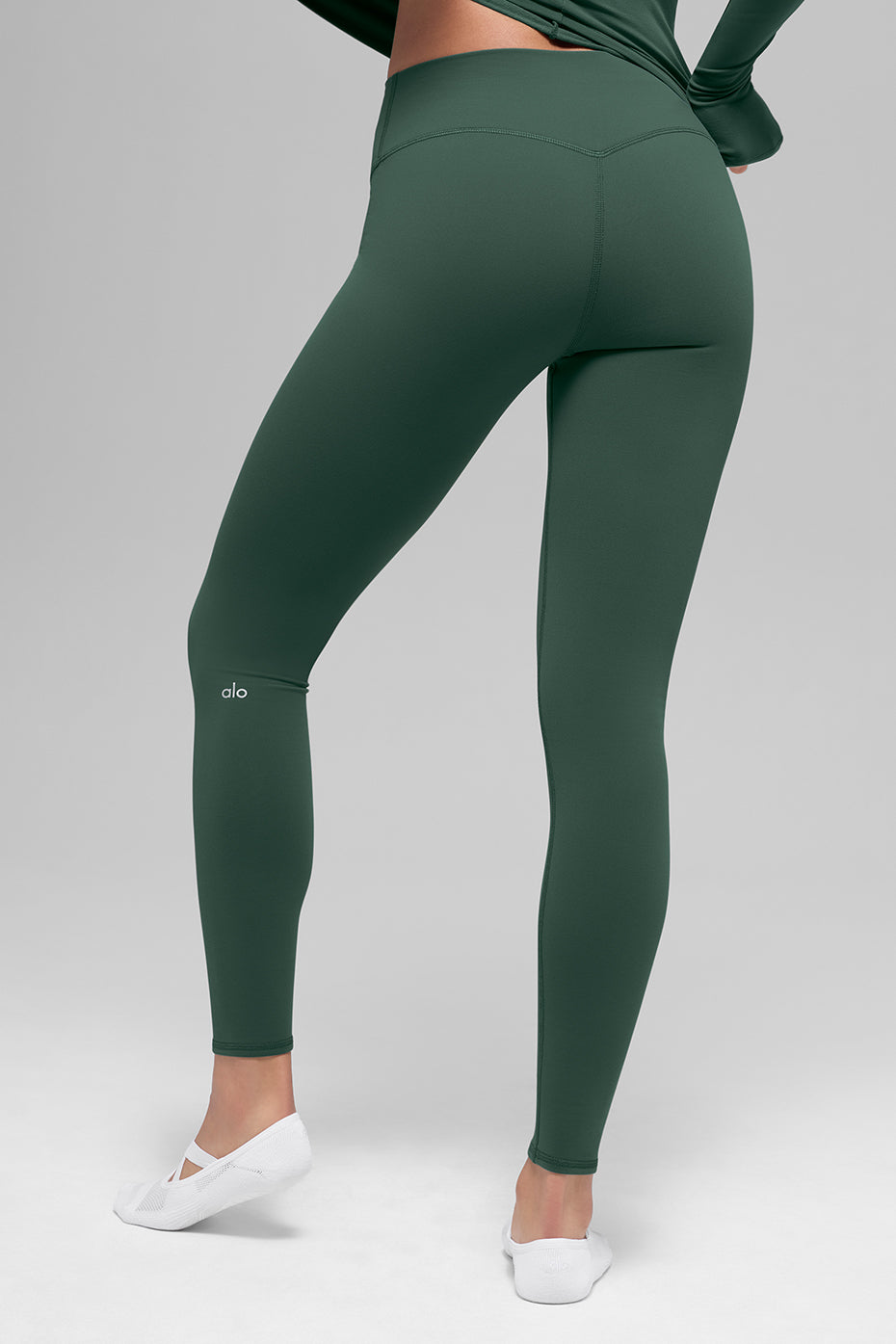 Airbrush Winter Warm High-Waist Nocturne Legging - Clover Green — photo 2