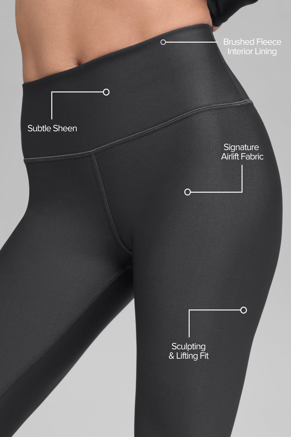 Airlift Winter Warm High-Waist Legging - Anthracite — photo 2