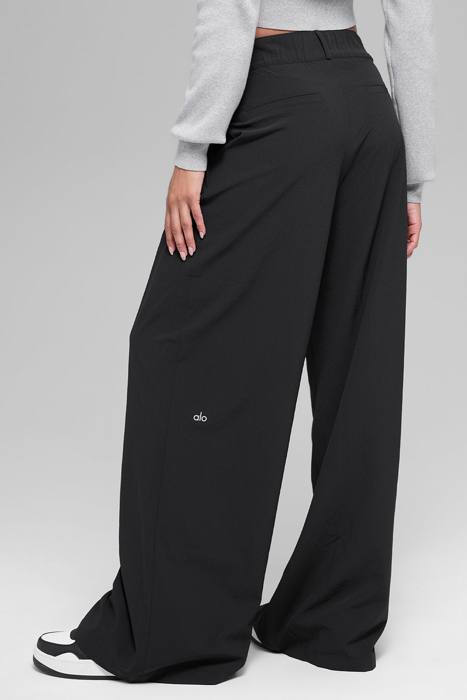 High-Waist Dreamscape Trouser (Long) - Black — photo 4