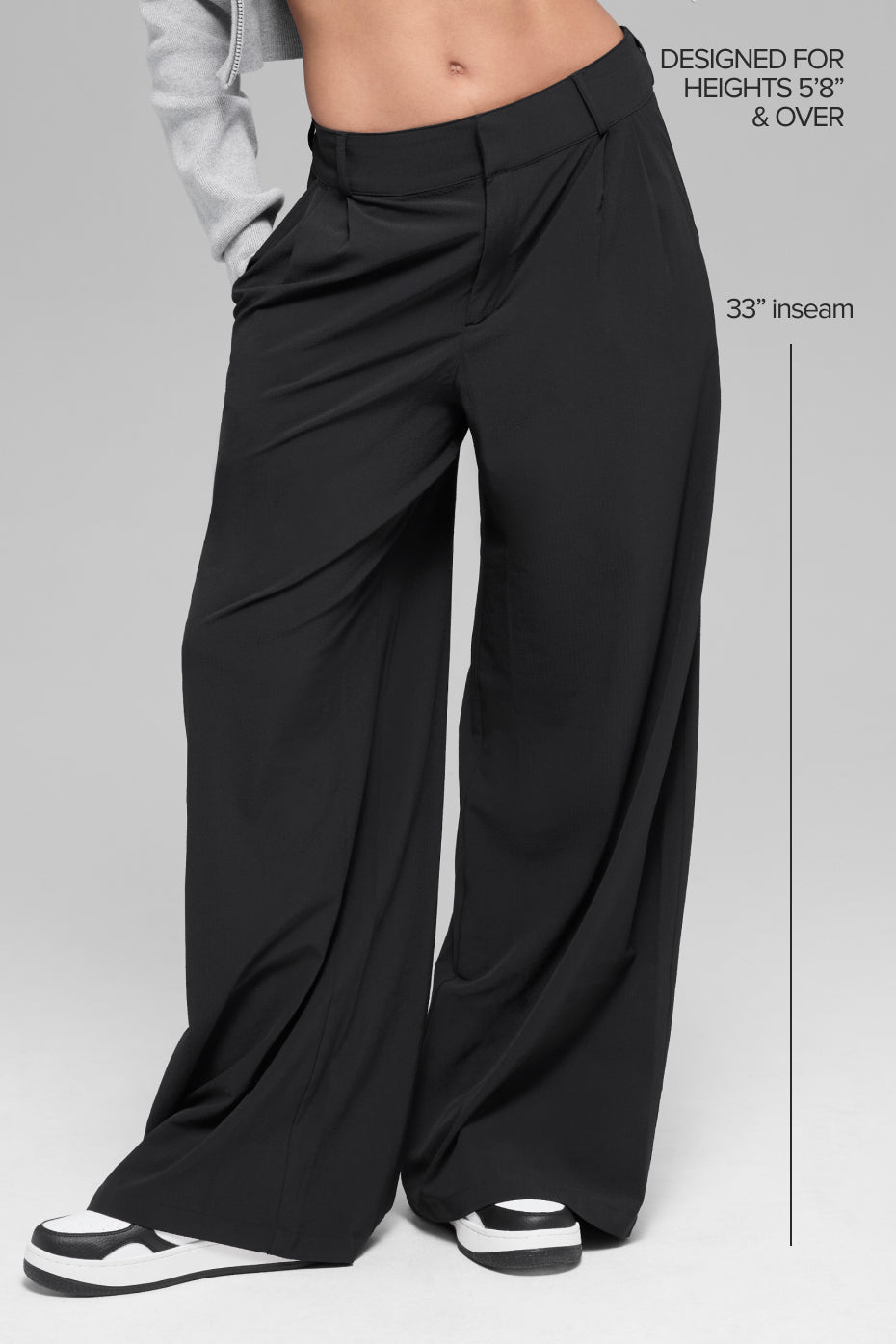 High-Waist Dreamscape Trouser (Long) - Black — photo 2