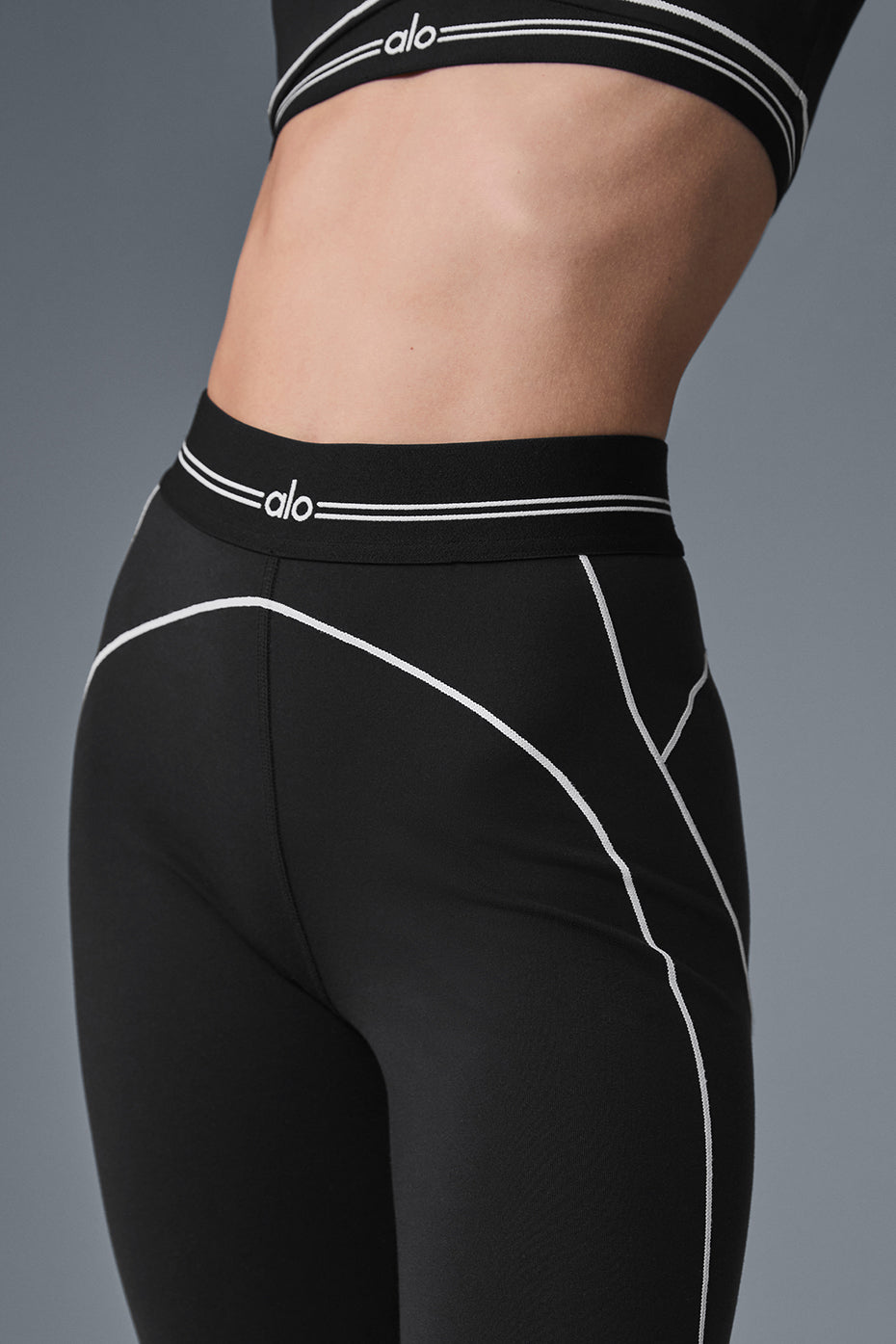 Airbrush High-Waist Heart Throb Legging - Black/White — photo 6