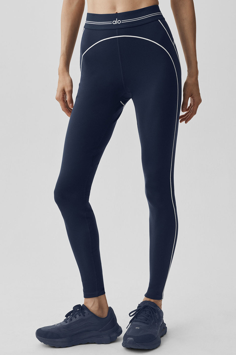 Airbrush High-Waist Heart Throb Legging - Navy/White — photo 3