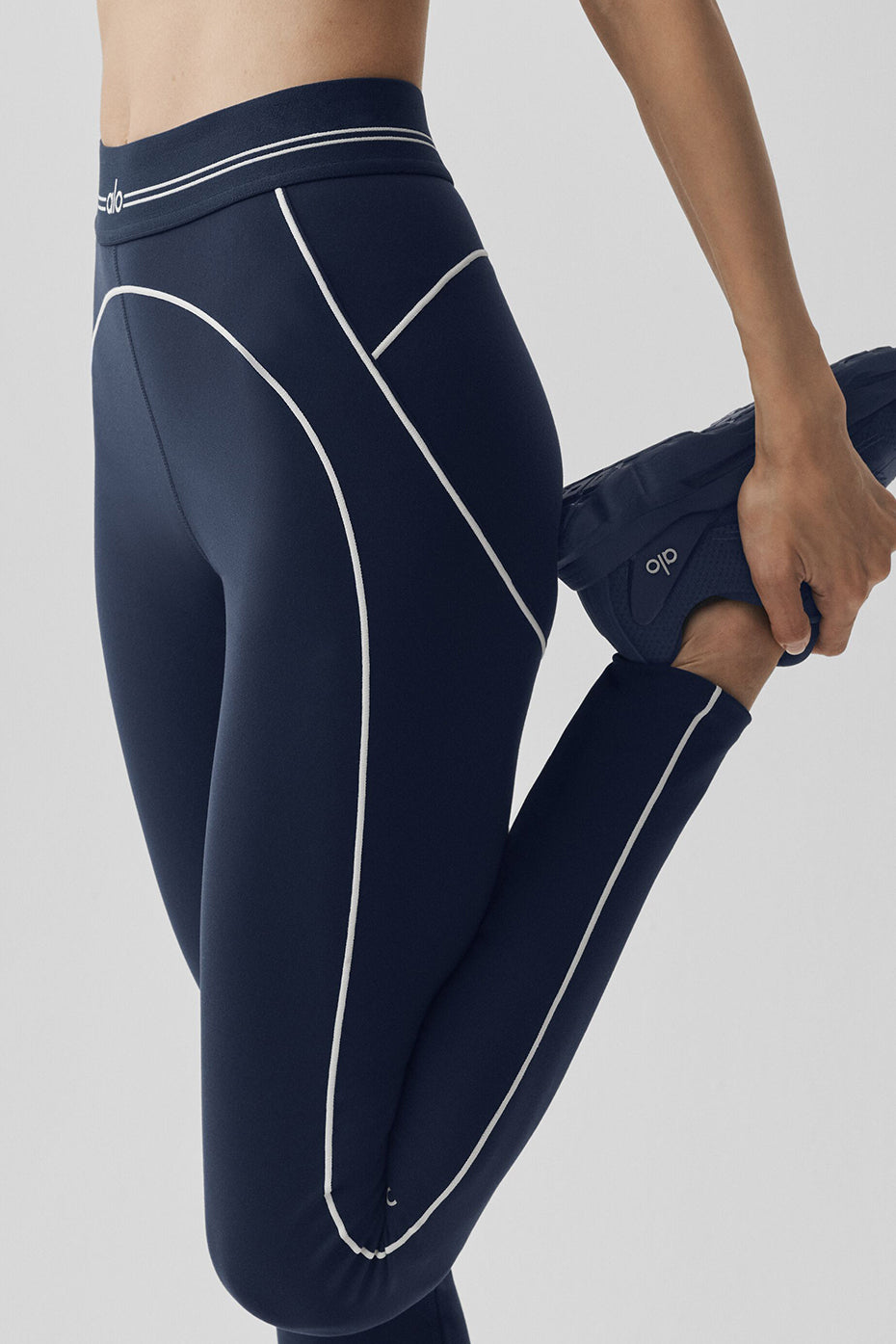 Airbrush High-Waist Heart Throb Legging - Navy/White — photo 4