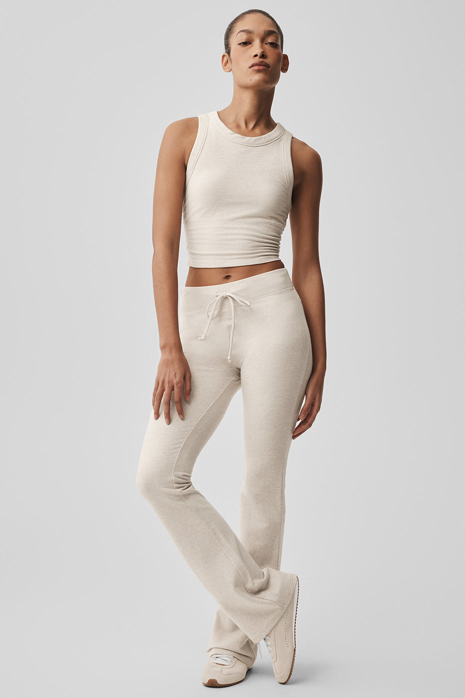 Sway Bootcut Sweatpant - Oatmeal Heather — photo 1