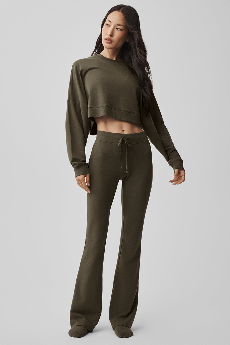 Sway Bootcut Sweatpant - Olive Tree — photo 6