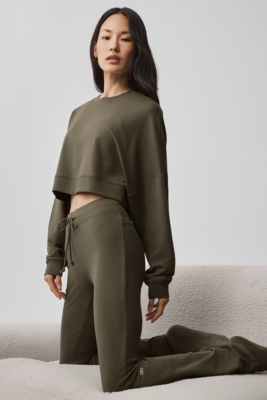 Sway Bootcut Sweatpant - Olive Tree — photo 5