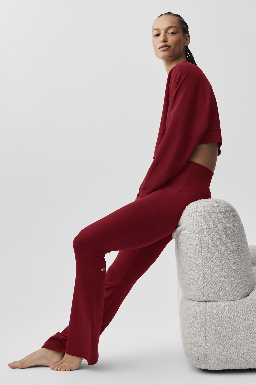 Sway Bootcut Sweatpant - Summer Romance Red — photo 5
