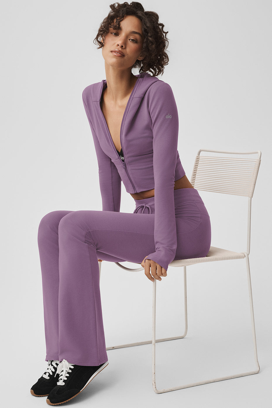 Sway Bootcut Sweatpant - Plum Kiss — photo 5