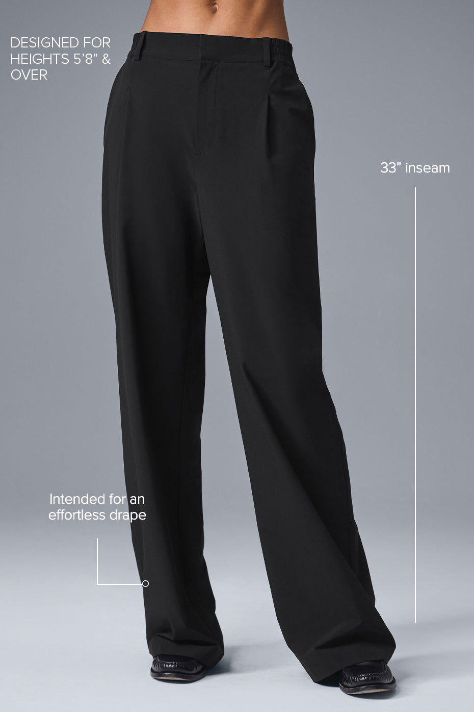 High-Waist Pursuit Trouser (Long) - Black — photo 2