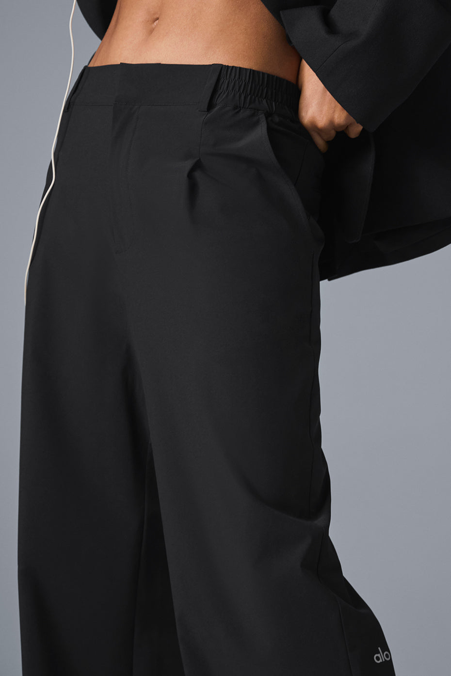 High-Waist Pursuit Trouser (Long) - Black — photo 5