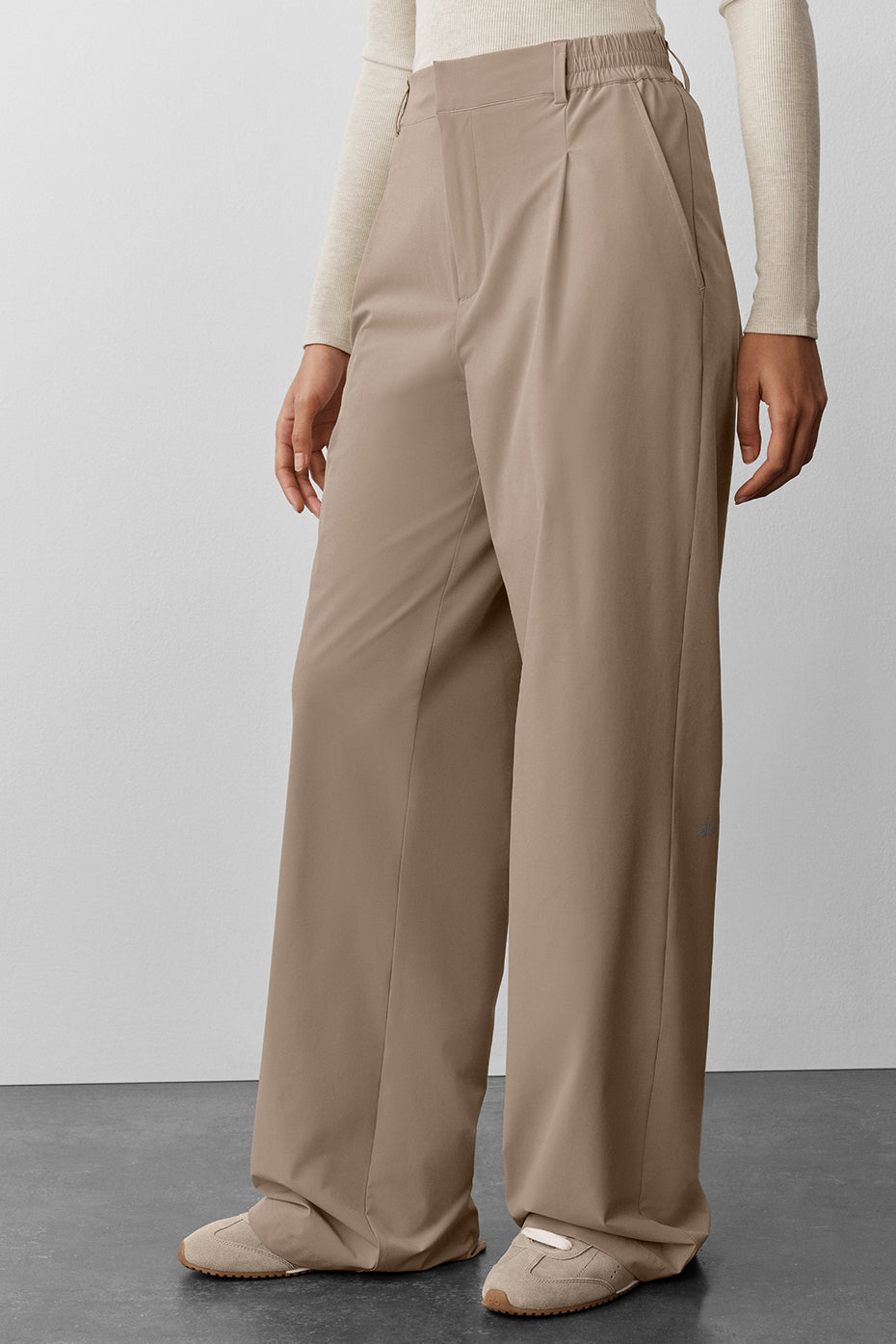 High-Waist Pursuit Trouser (Long) - Gravel — photo 1