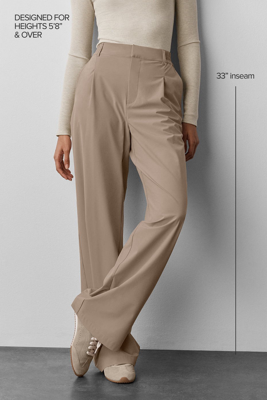 High-Waist Pursuit Trouser (Long) - Gravel — photo 2