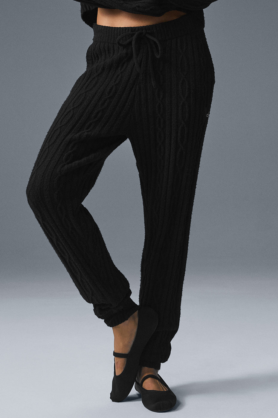 Cable Knit Winter Bliss Pant - Black — photo 3