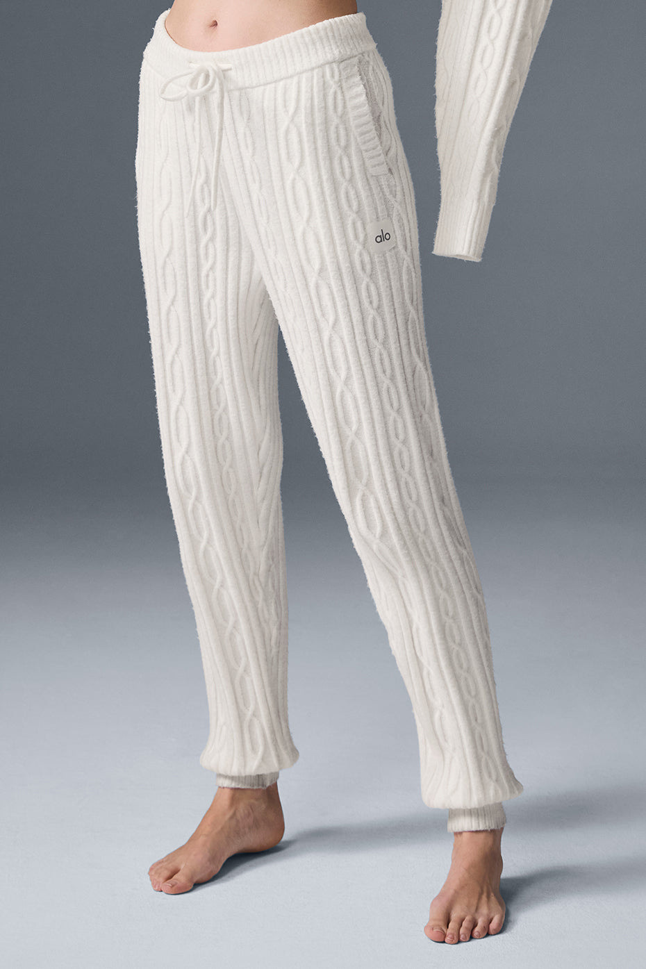 Cable Knit Winter Bliss Pant - Ivory — photo 4