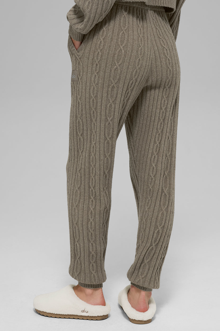 Cable Knit Winter Bliss Pant - Light Cocoa — photo 4