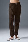 Cable Knit Winter Bliss Pant - Espresso — photo 1