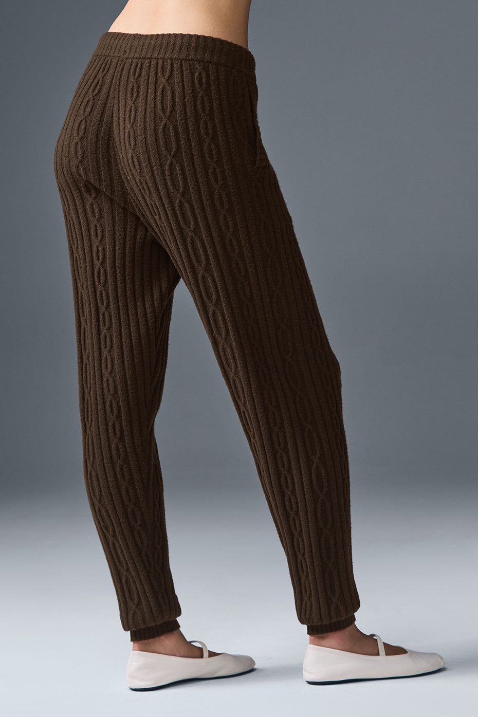 Cable Knit Winter Bliss Pant - Espresso — photo 2
