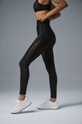 Airlift Mesh Line Up High-Waist Legging - Black — photo 1