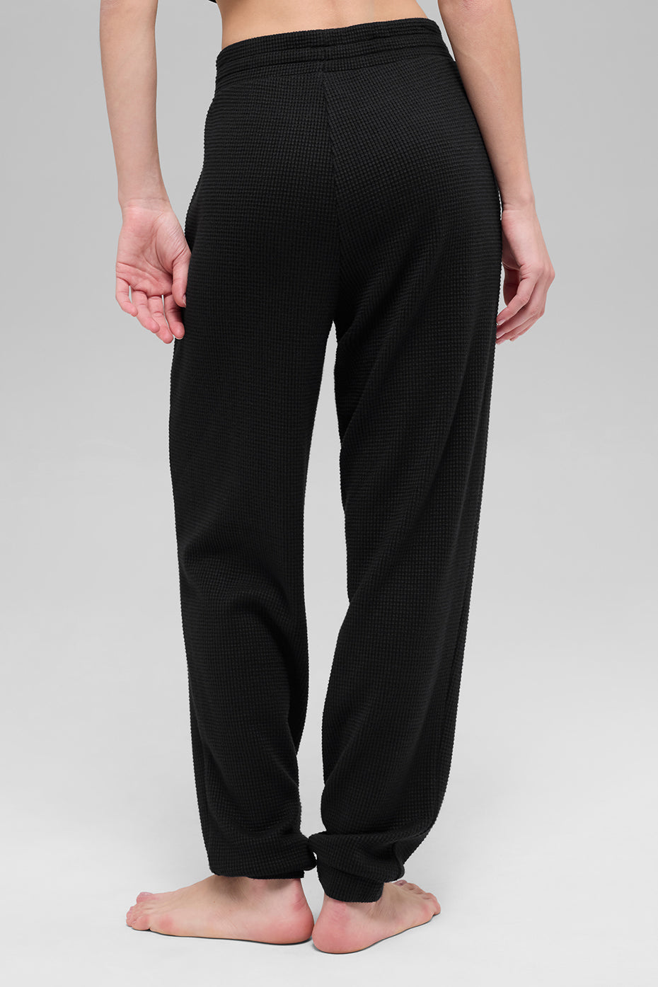 Waffle Weekend Escape Jogger - Black — photo 3