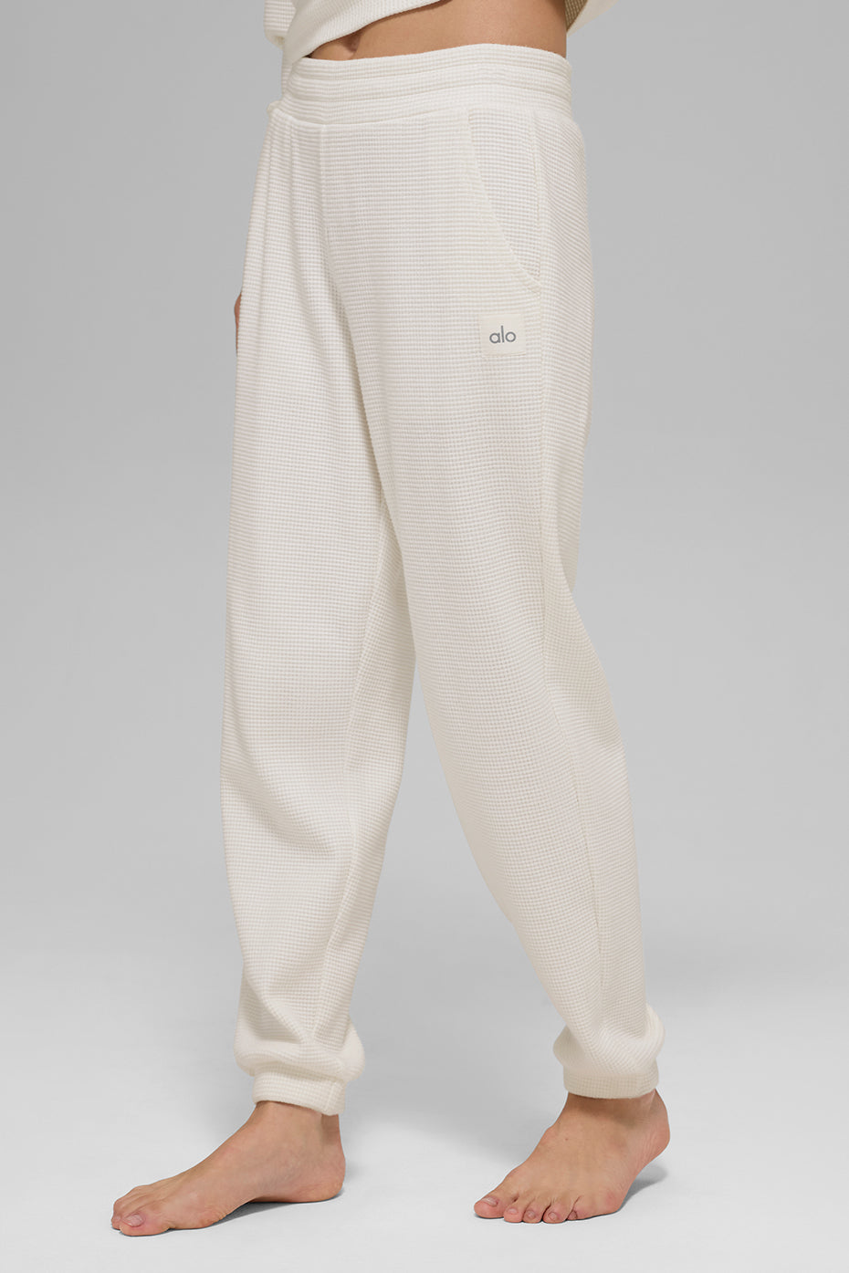 Waffle Weekend Escape Jogger - Ivory — photo 3