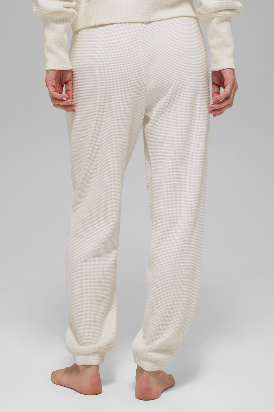 Waffle Weekend Escape Jogger - Ivory — photo 4