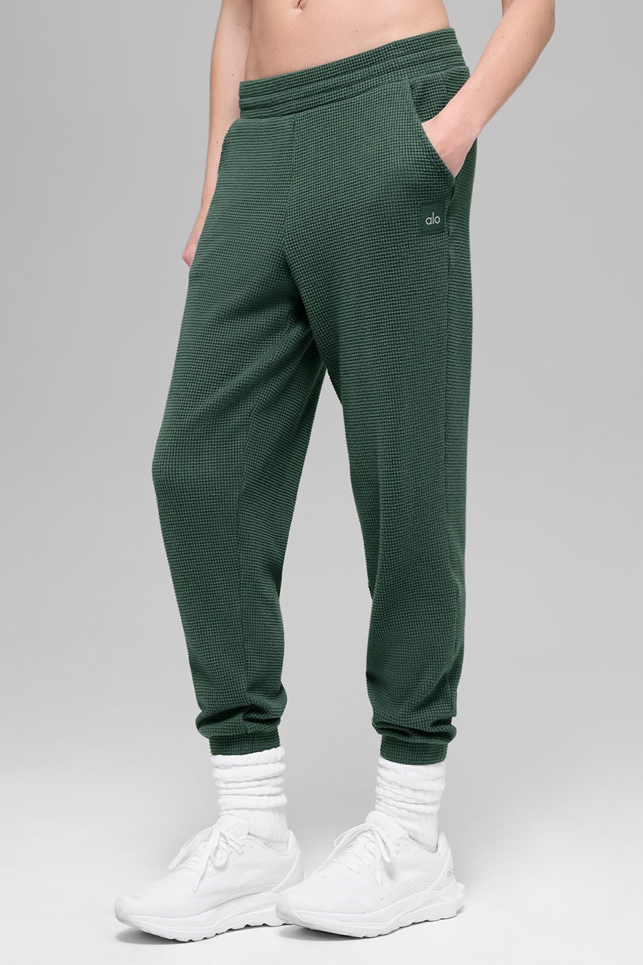 Waffle Weekend Escape Jogger - Clover Green — photo 1
