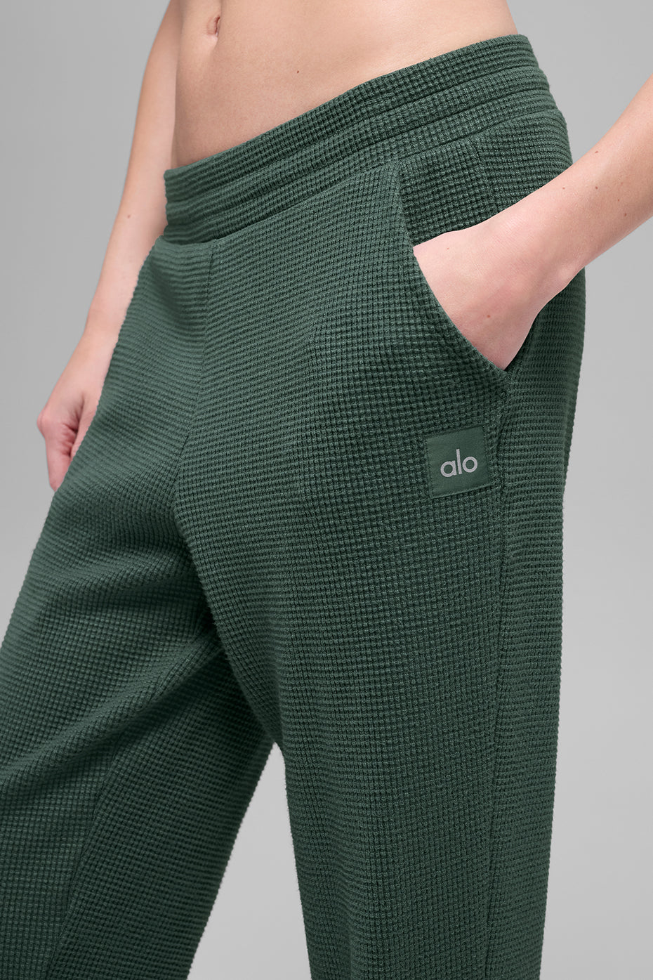 Waffle Weekend Escape Jogger - Clover Green — photo 3