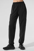Polar Fleece Wintry Mix Pant - Black — photo 1