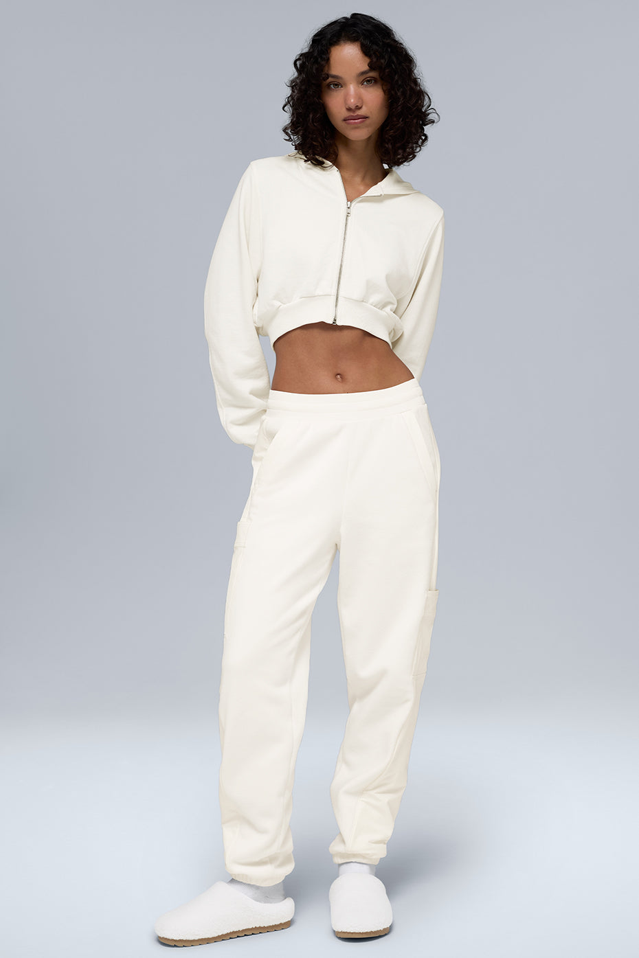 Polar Fleece Wintry Mix Pant - Ivory — photo 1