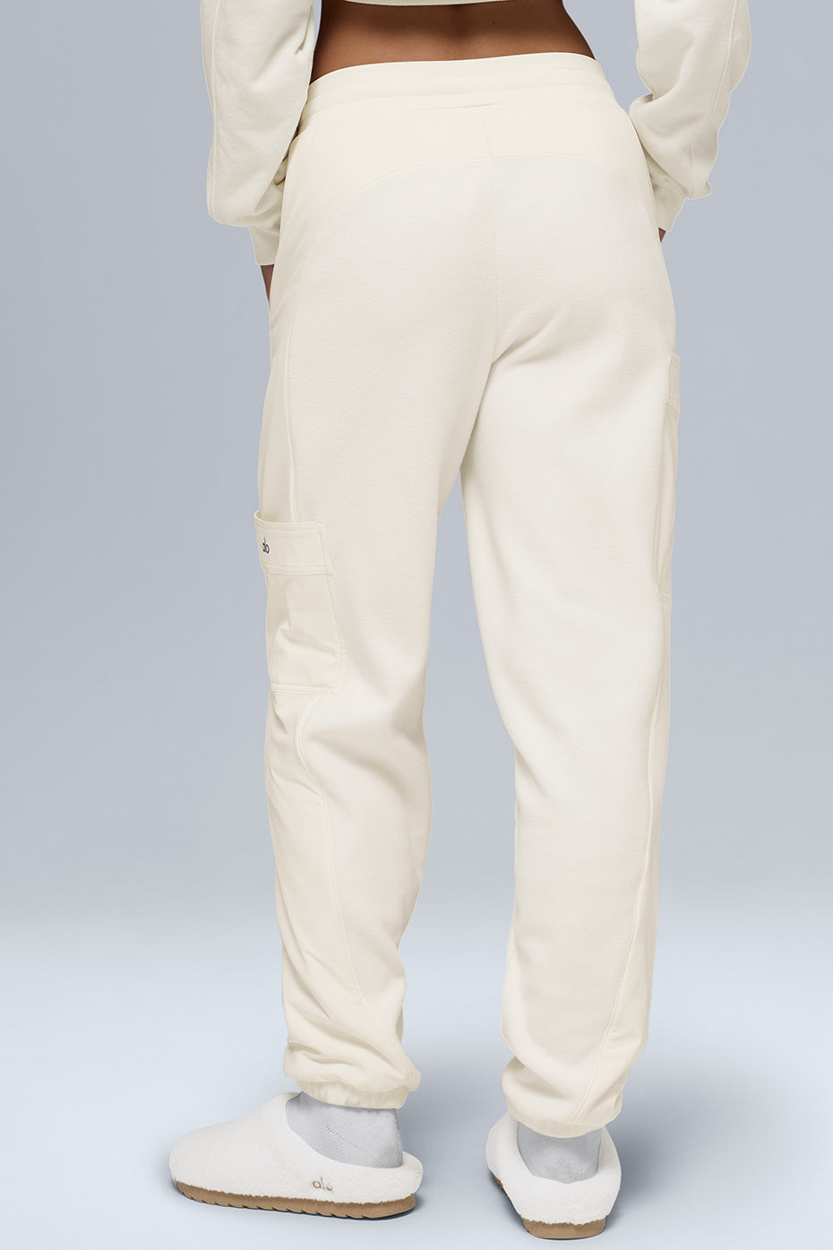 Polar Fleece Wintry Mix Pant - Ivory — photo 2