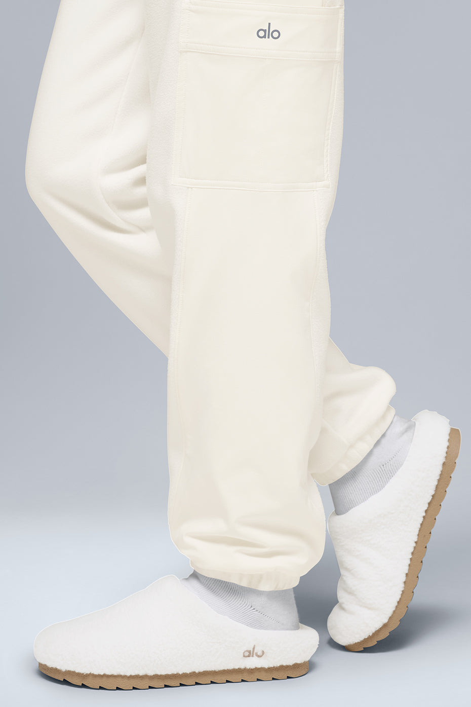 Polar Fleece Wintry Mix Pant - Ivory — photo 4