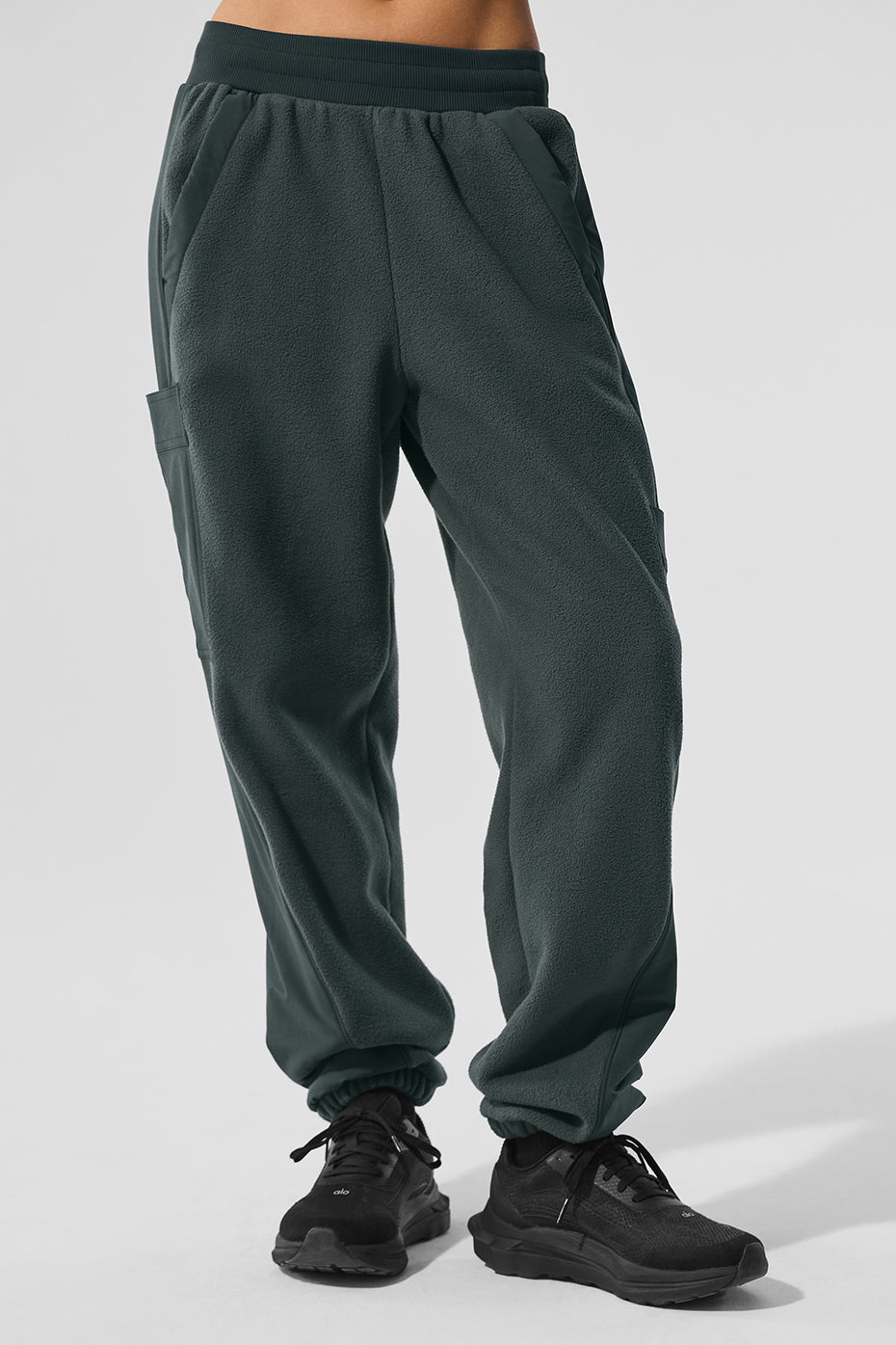 Polar Fleece Wintry Mix Pant - Charcoal Green — photo 1