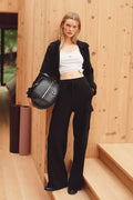 Scholar Knit High-Waist Cargo Pant - Black — photo 1