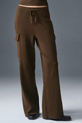 Scholar Knit High-Waist Cargo Pant - Espresso — photo 1