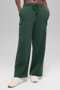 Scholar Knit High-Waist Cargo Pant - Clover Green — photo 1
