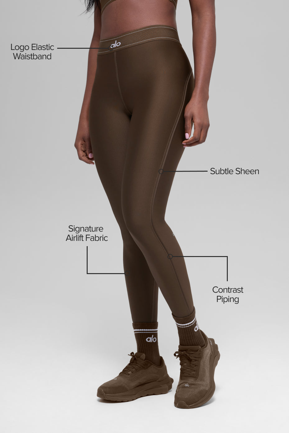 Airlift High-Waist Suit Up Legging - Espresso — photo 2