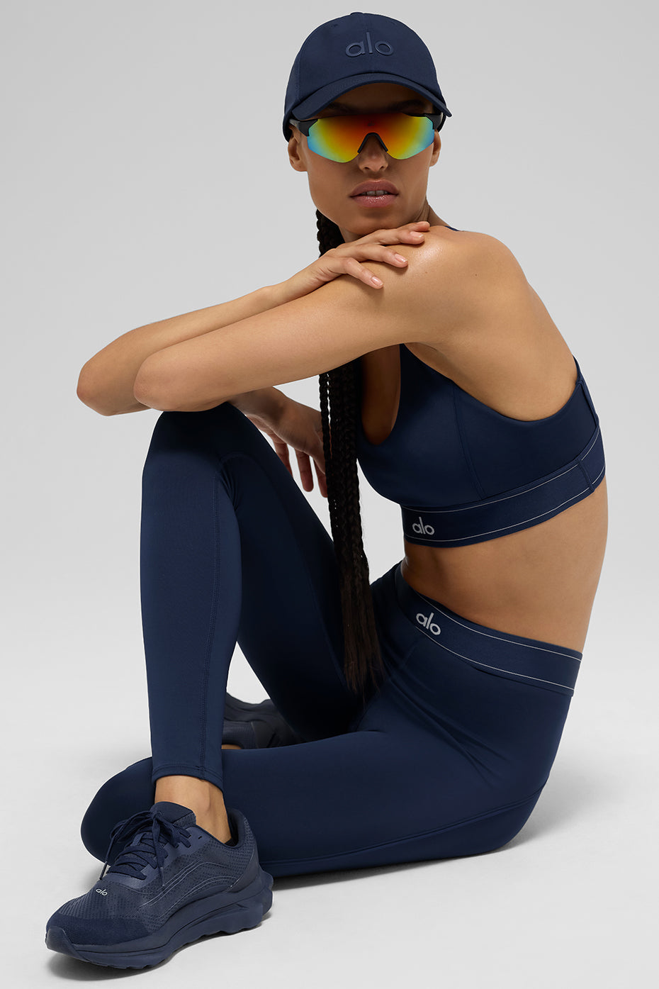 Airlift High-Waist Suit Up Legging - Navy/Navy — photo 4