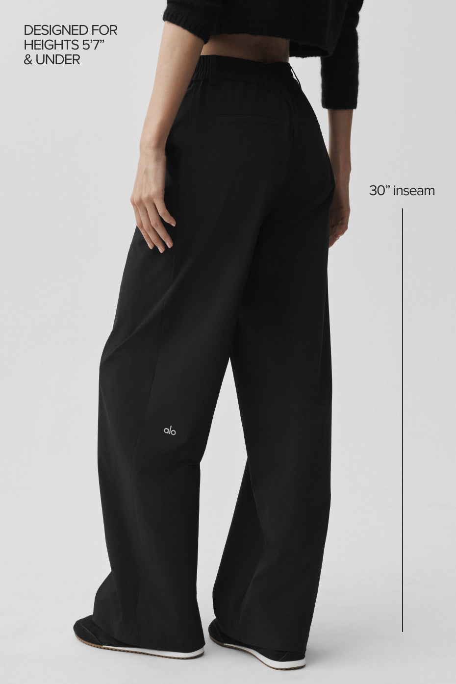 High-Waist Pursuit Trouser (Regular) - Black — photo 2
