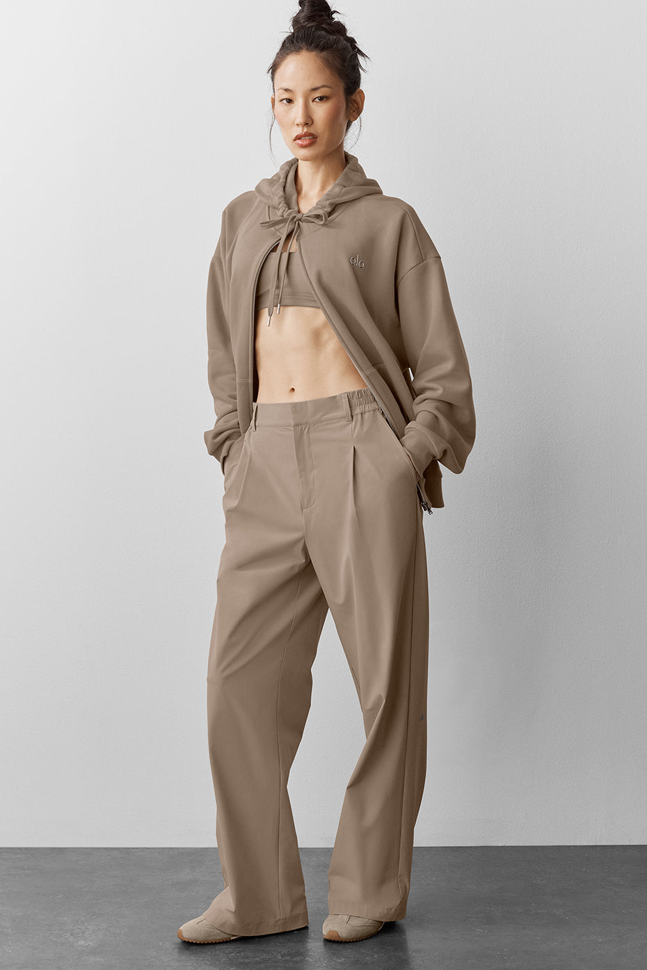 High-Waist Pursuit Trouser (Regular) - Gravel — photo 1